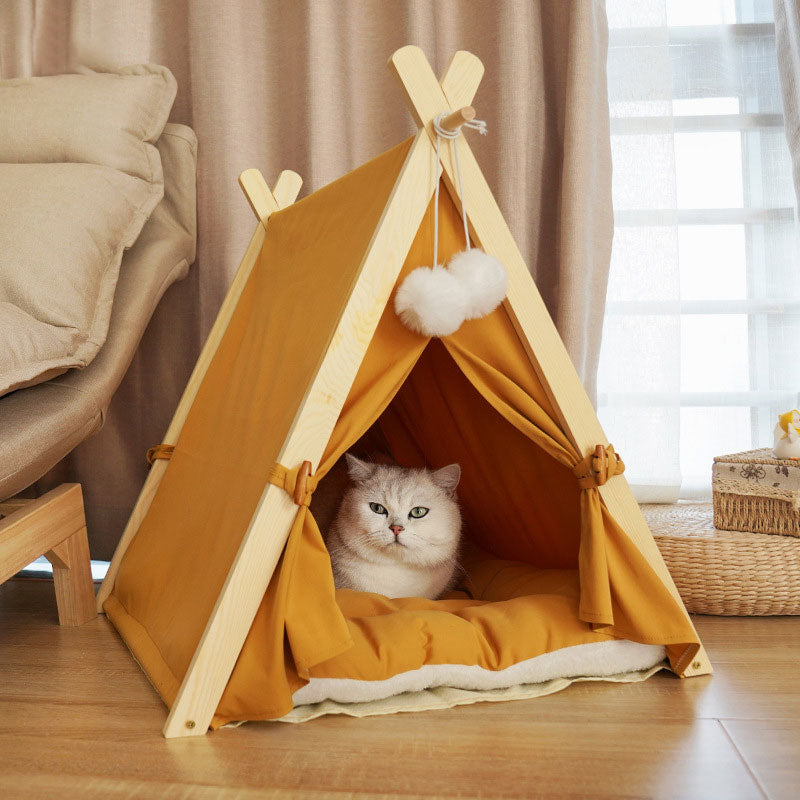 Pet Teepee Bed for Cats & Small Dogs | Cozy Retreat