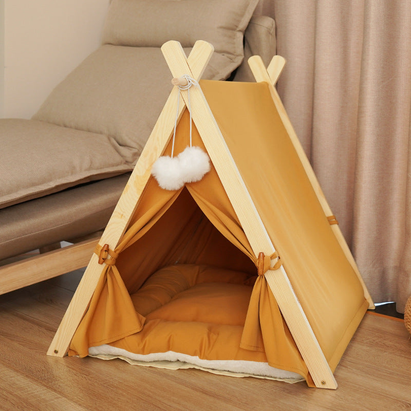 Pet Teepee Bed for Cats & Small Dogs | Cozy Retreat