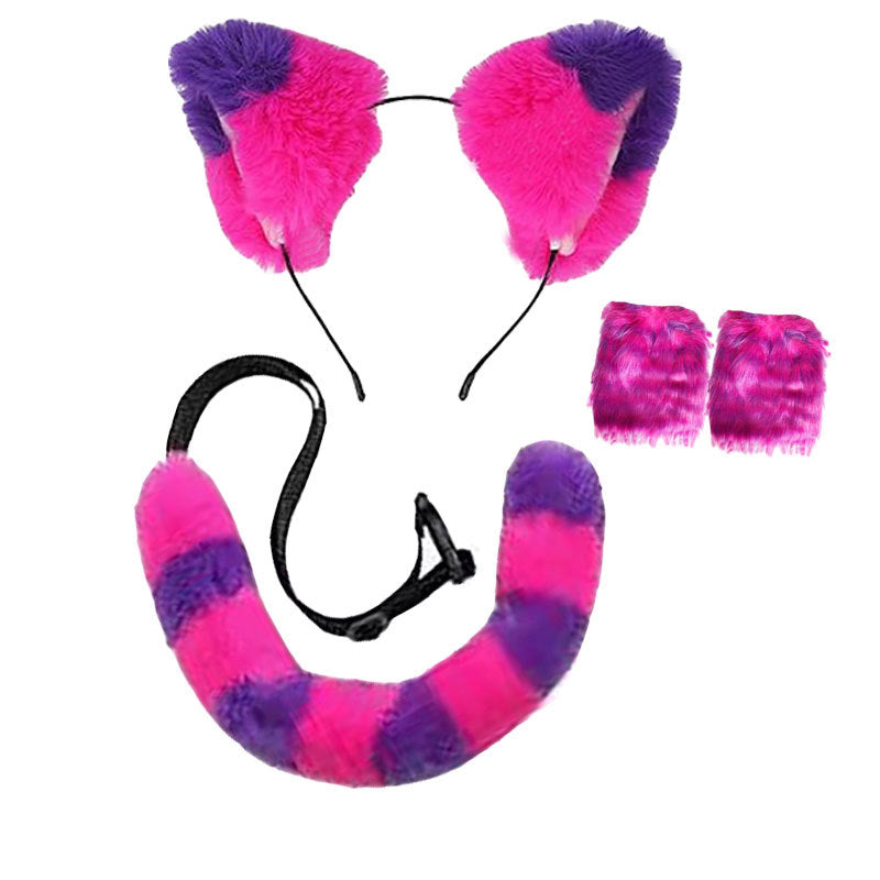 Fox Wolf Ears Headband and Tail Halloween Costume Set