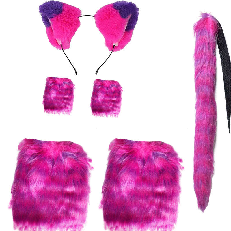 Fox Wolf Ears Headband and Tail Halloween Costume Set