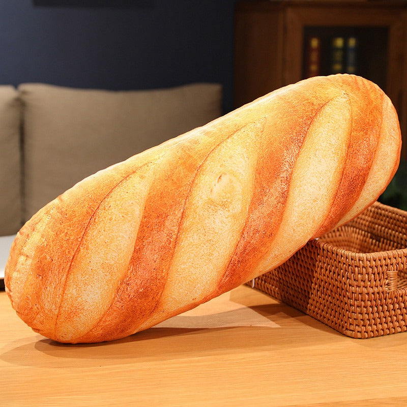 French Bread Plush Pillow for Cozy Cuddles & Decor