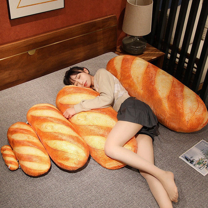 French Bread Plush Pillow for Cozy Cuddles & Decor