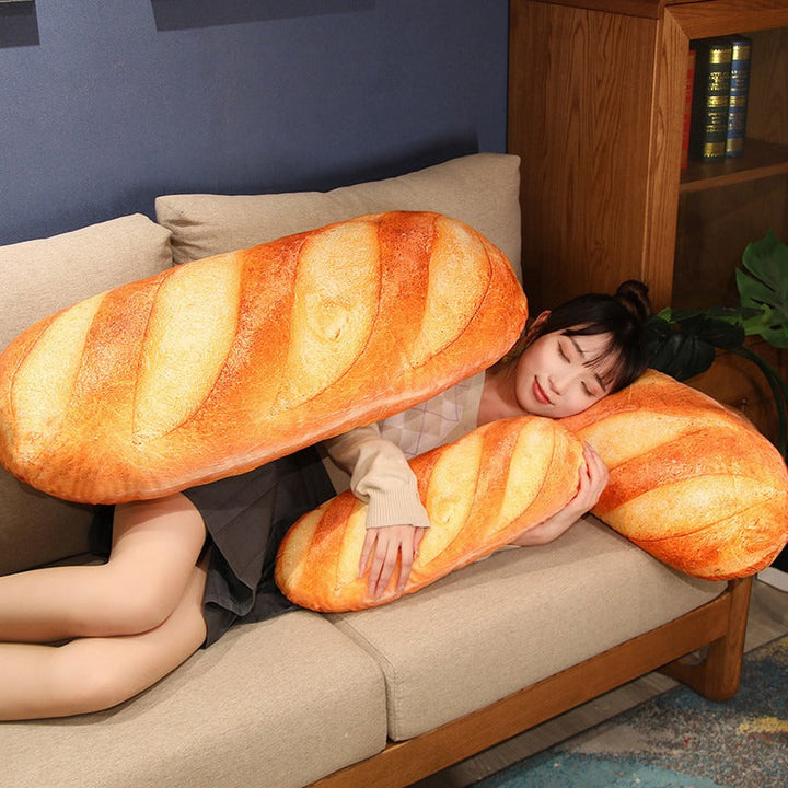 French Bread Plush Pillow for Cozy Cuddles & Decor