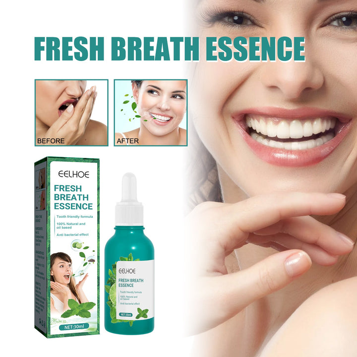 Fresh Breath Essence for Minty Post-Meal Confidence