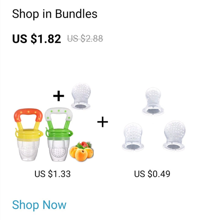 Fresh Food Feeder Pacifier for Easier Fruit Snacks