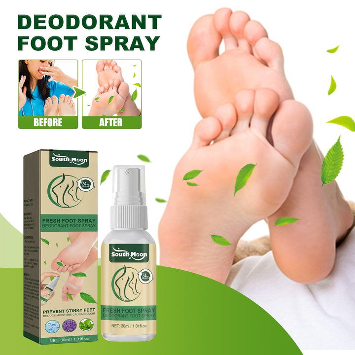 24-Hour Foot Odor Spray with Nano Silver & Essential Oils