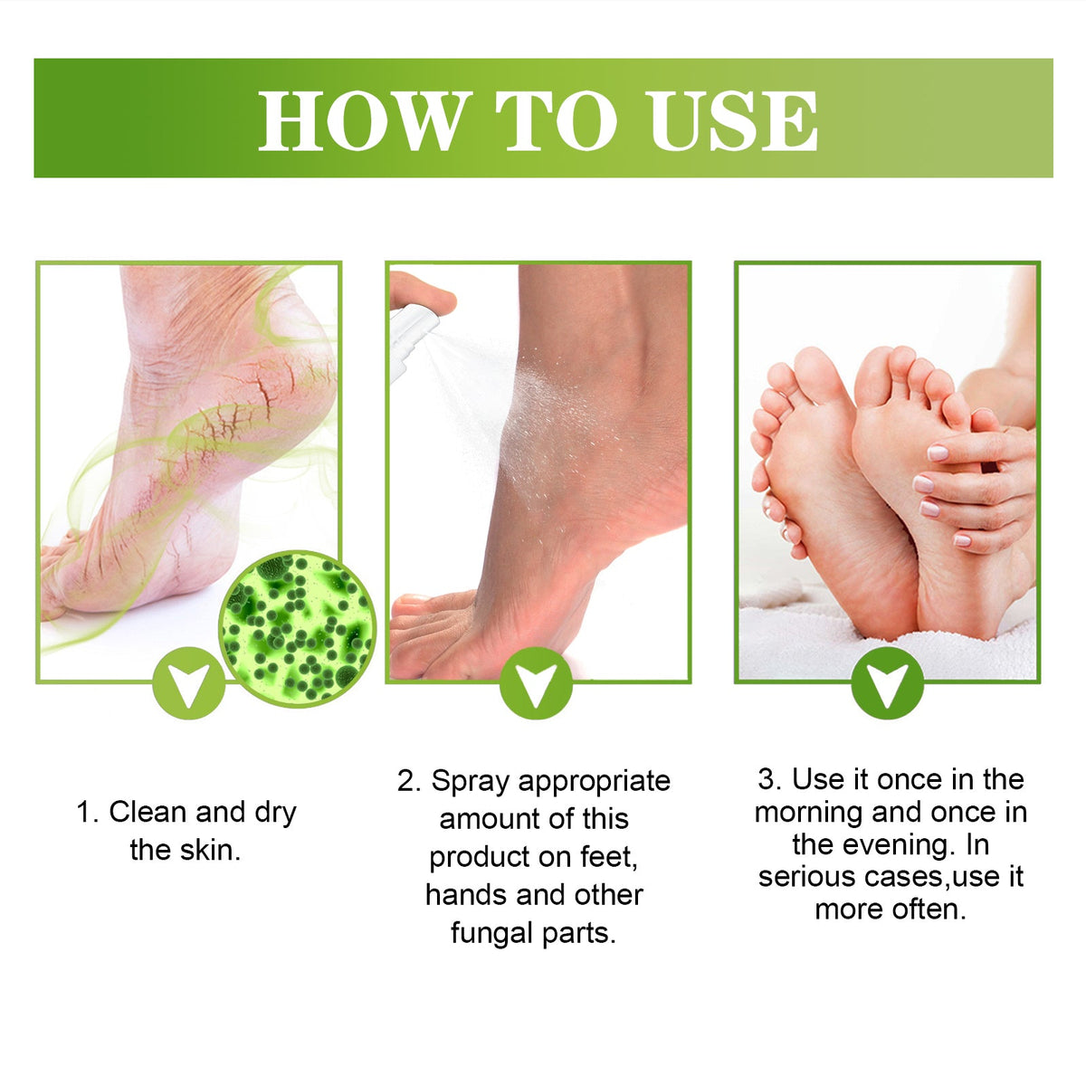 24-Hour Foot Odor Spray with Nano Silver & Essential Oils