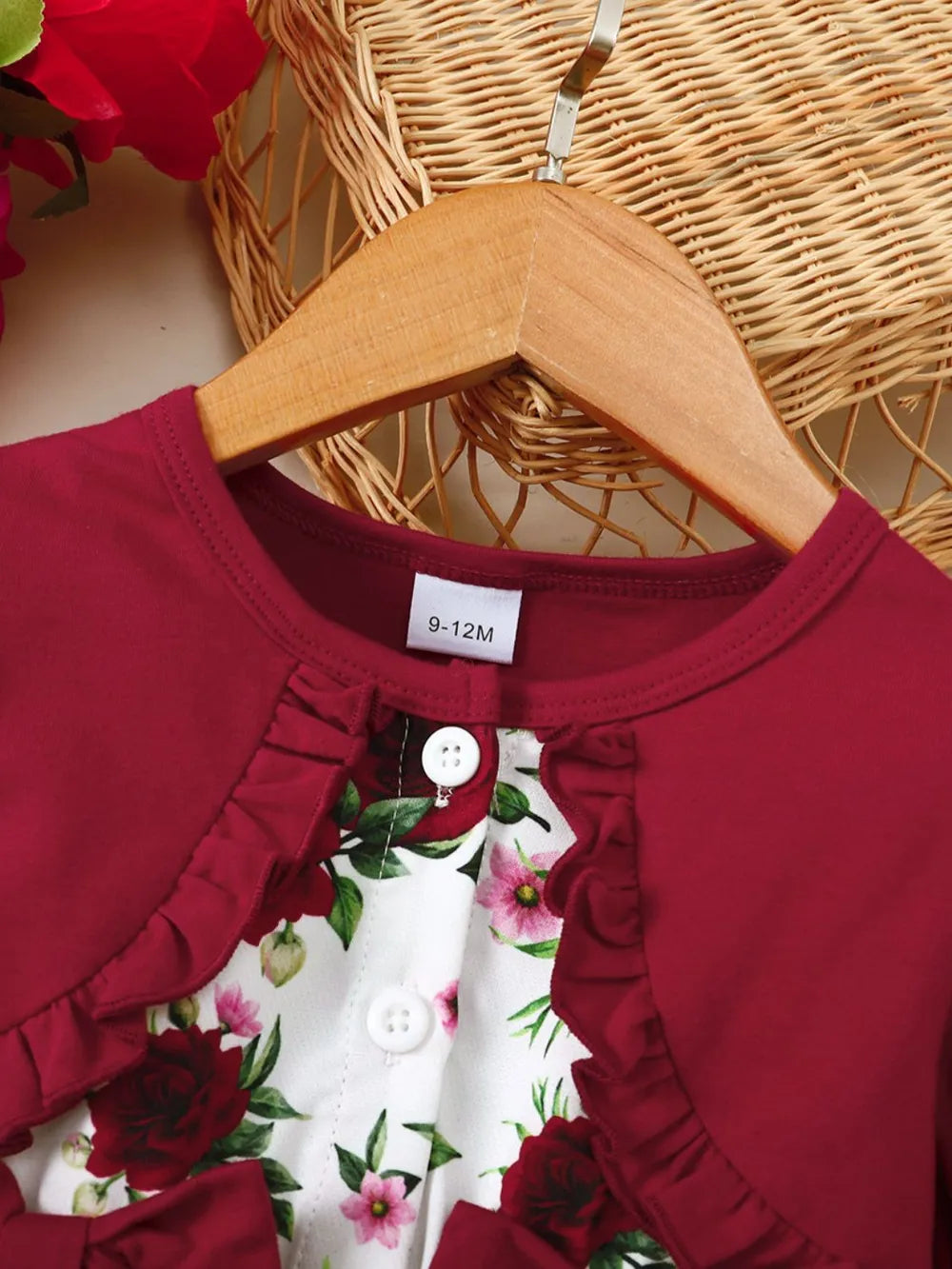 Floral Baby Girl Dress With Ruffles for Special Occasions