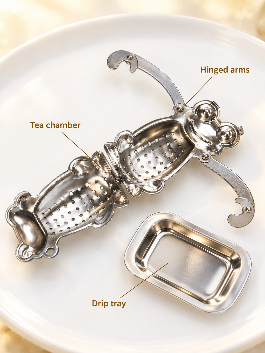 Frog Tea Infuser Stainless Steel Loose Leaf Hanging