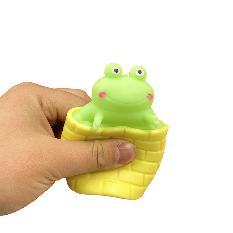 Frog Vent Cup Squeeze Toy for Funny Fidget Playtime