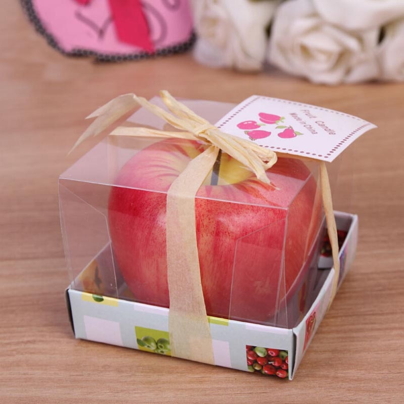 Apple-Shaped Candle Festive Decor & Creative Gift