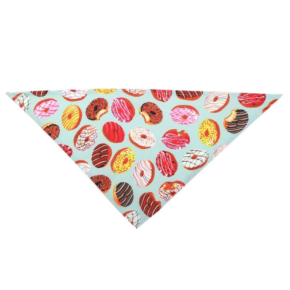 Fruit Print Pet Bandana for Colorful Summer Pet Style