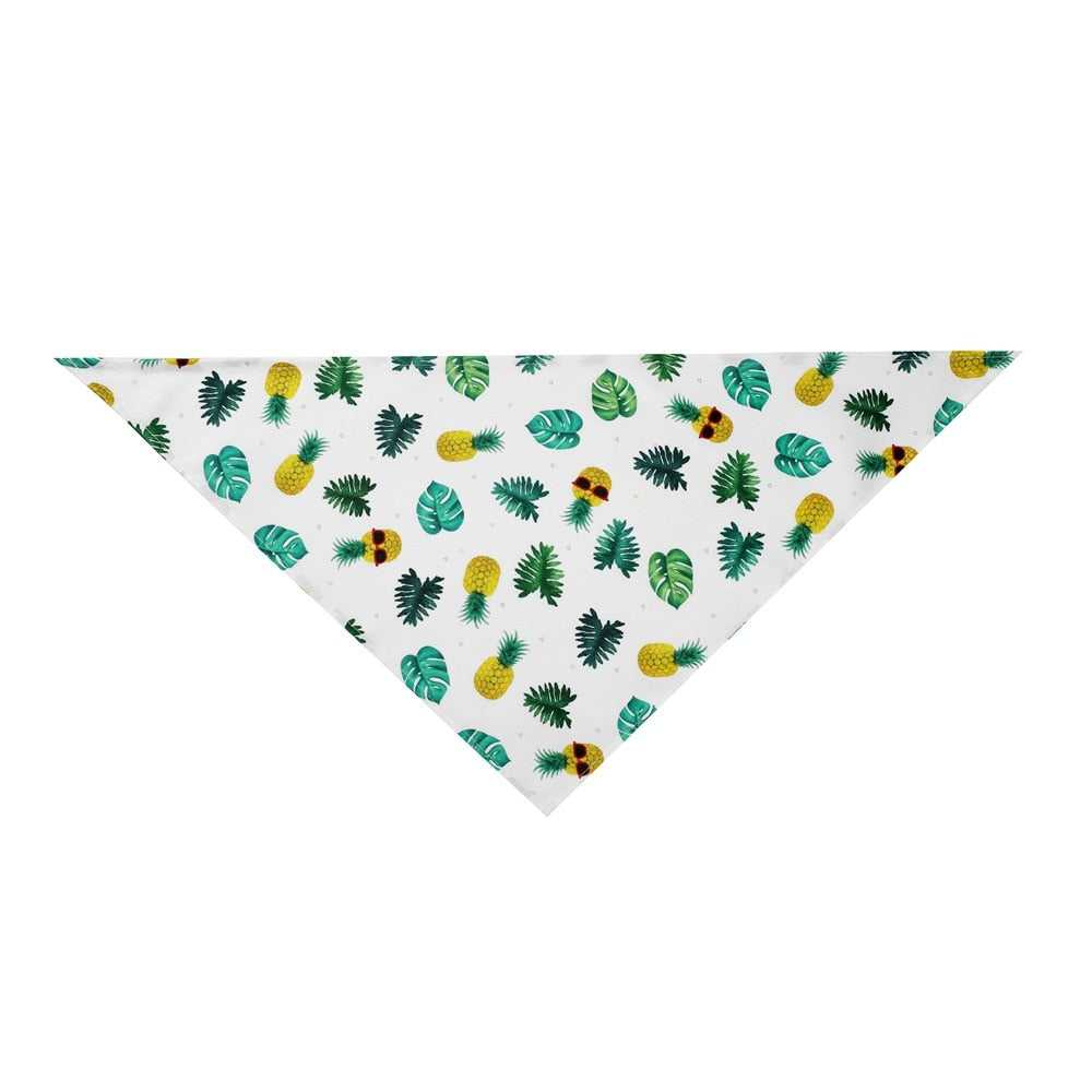 Fruit Print Pet Bandana for Colorful Summer Pet Style