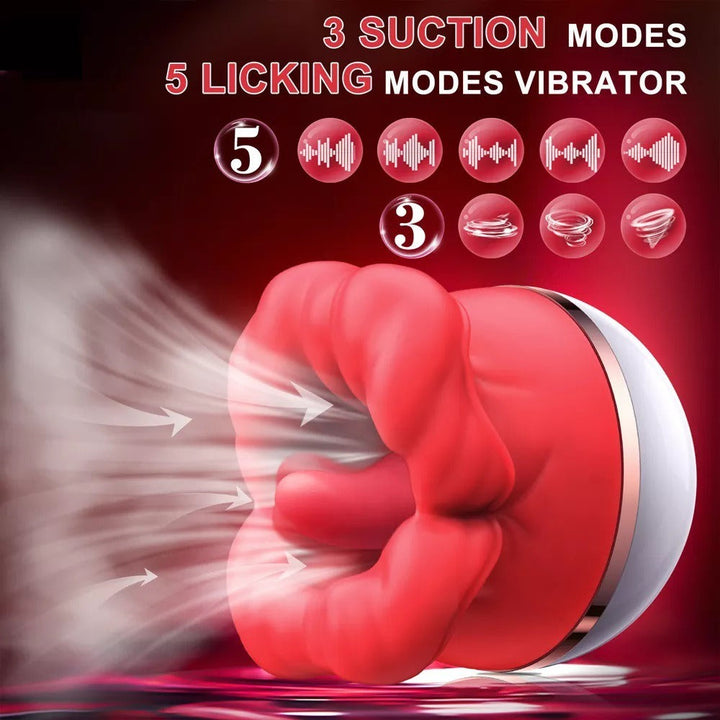 Waterproof Tongue Sucking Massager for Varied Pleasure