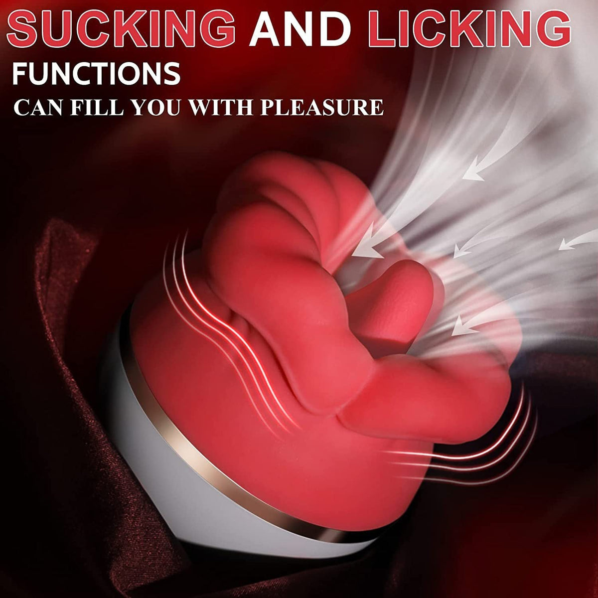 Waterproof Tongue Sucking Massager for Varied Pleasure