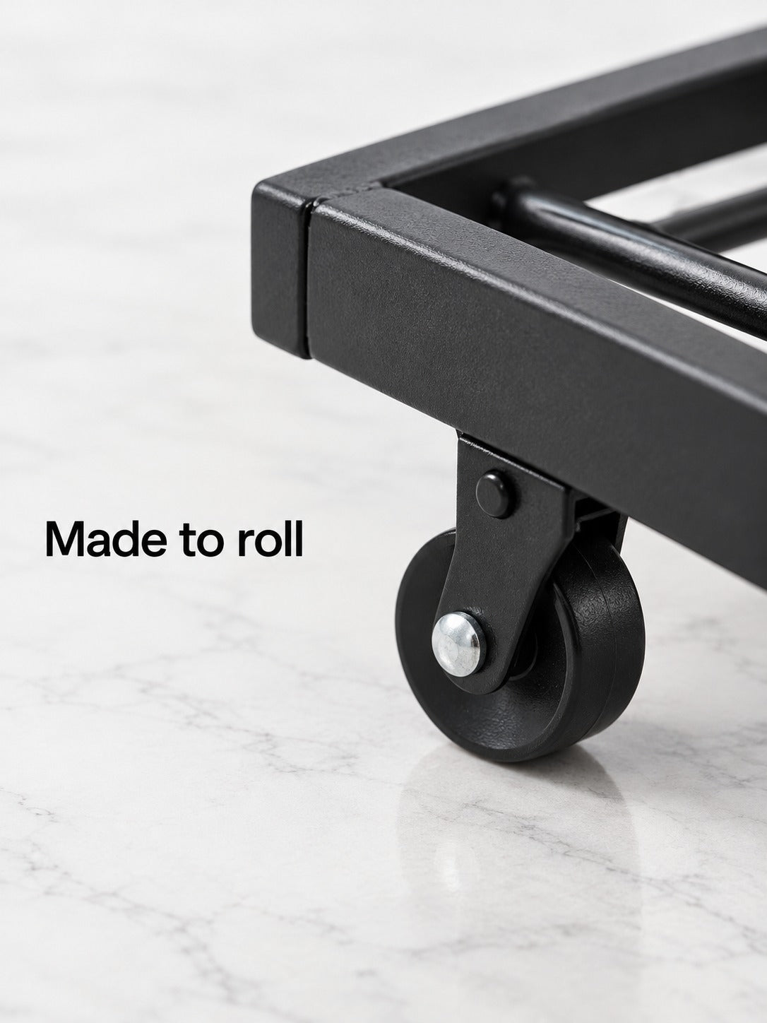 Full-Size Black Metal Bunk Bed with Pull-Out Trundle