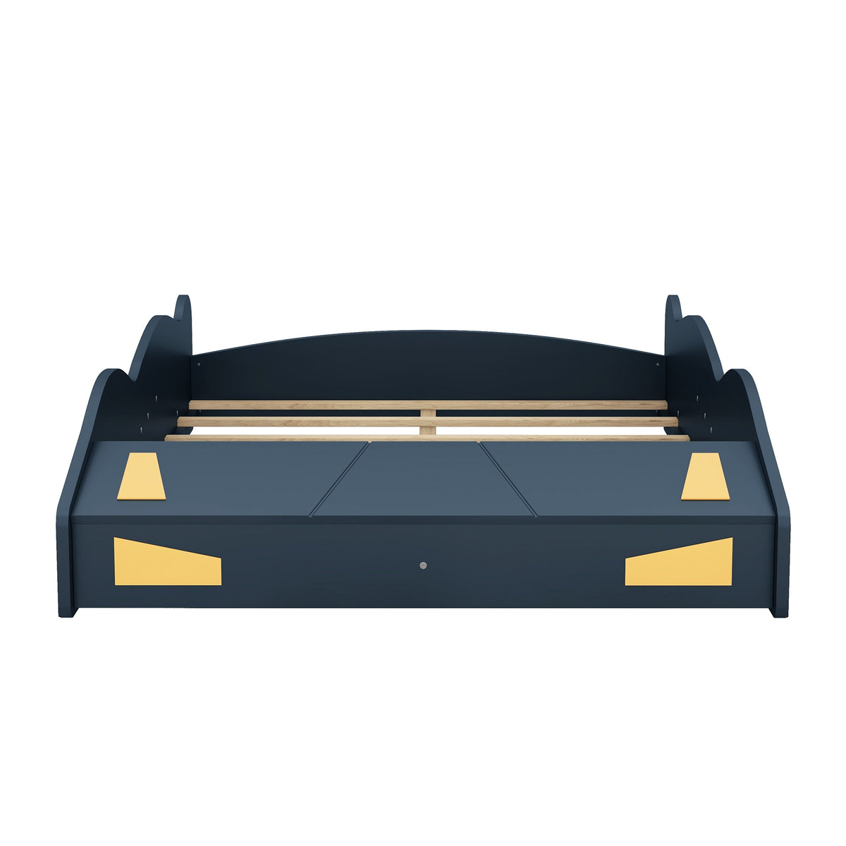 Kids Full Size Race Car Bed with Wheels and Storage