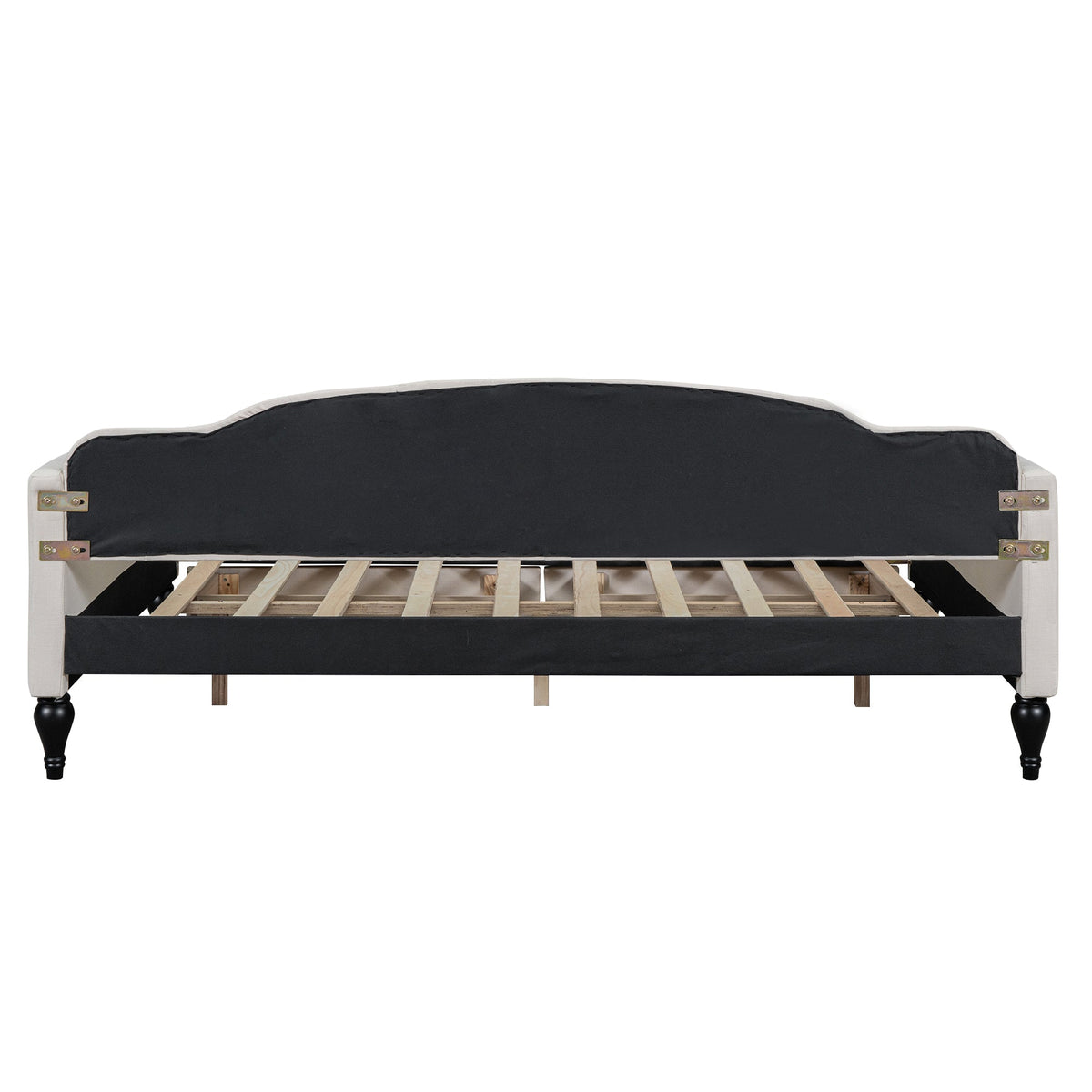 Full Size Tufted Daybed with Storage Drawers, Beige