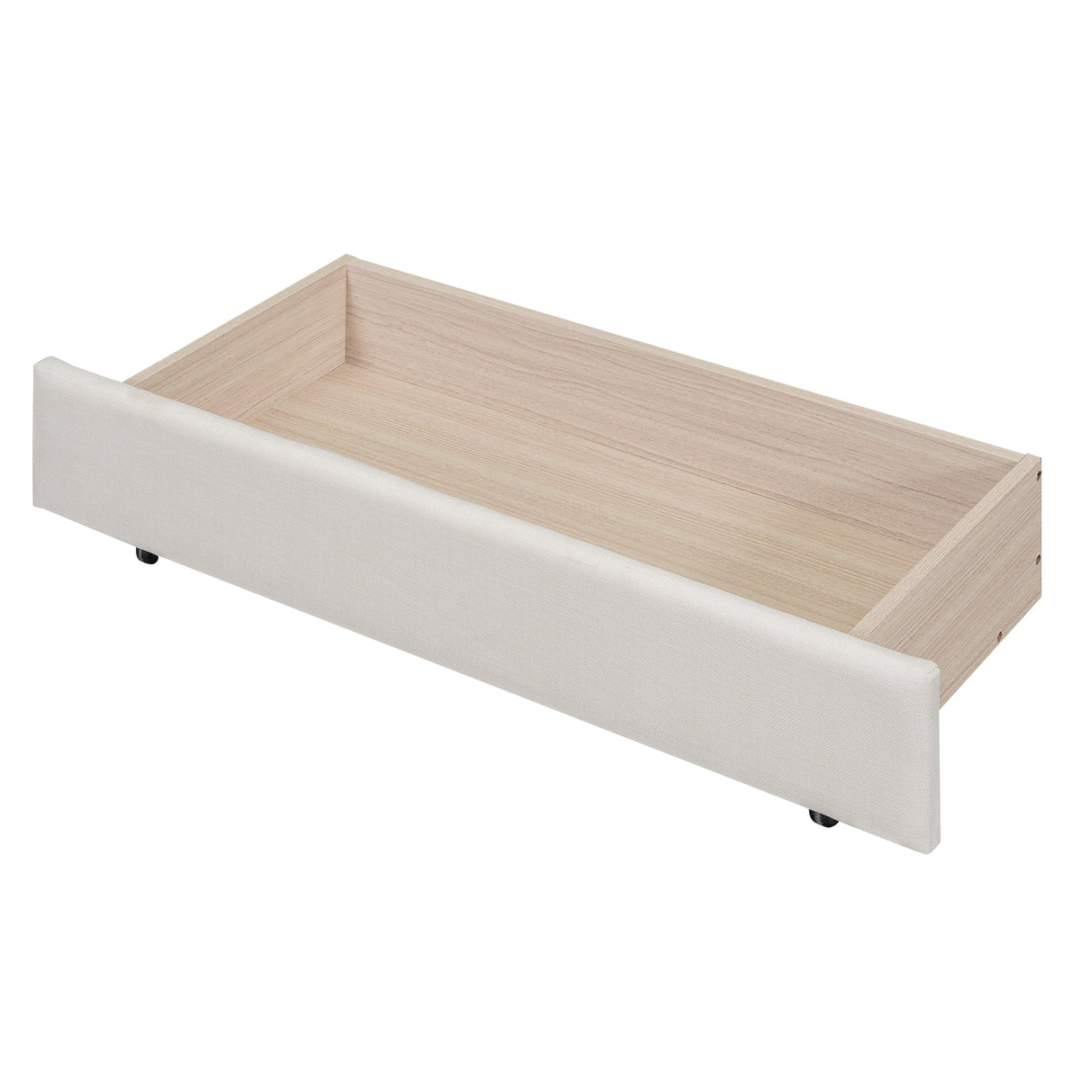 Full Size Tufted Daybed with Storage Drawers, Beige