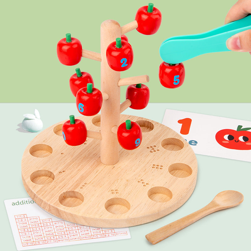 Apple Picking Math Game for Counting and Addition