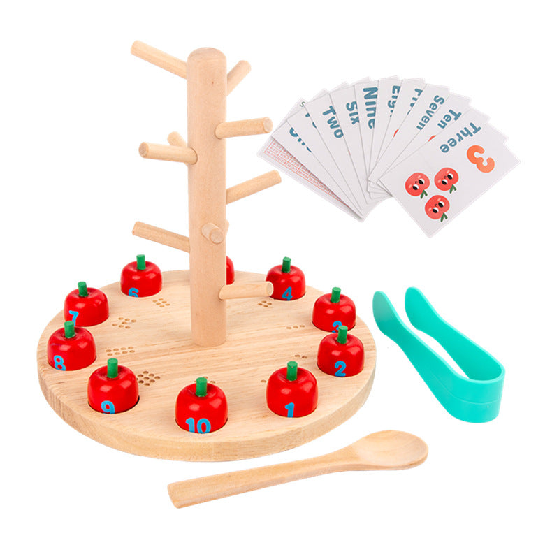 Apple Picking Math Game for Counting and Addition
