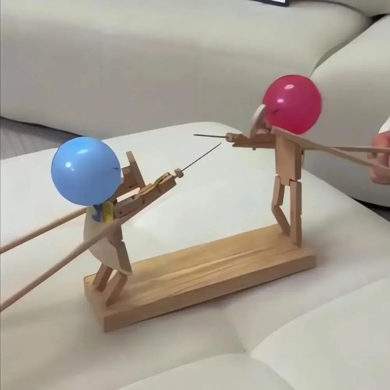 Wooden Balloon Battle Game for Family Party Entertainment