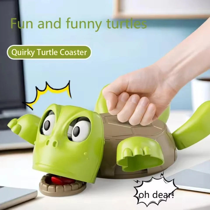 Turtle Cup Coaster & Playful Desk Toy Gift Accessory