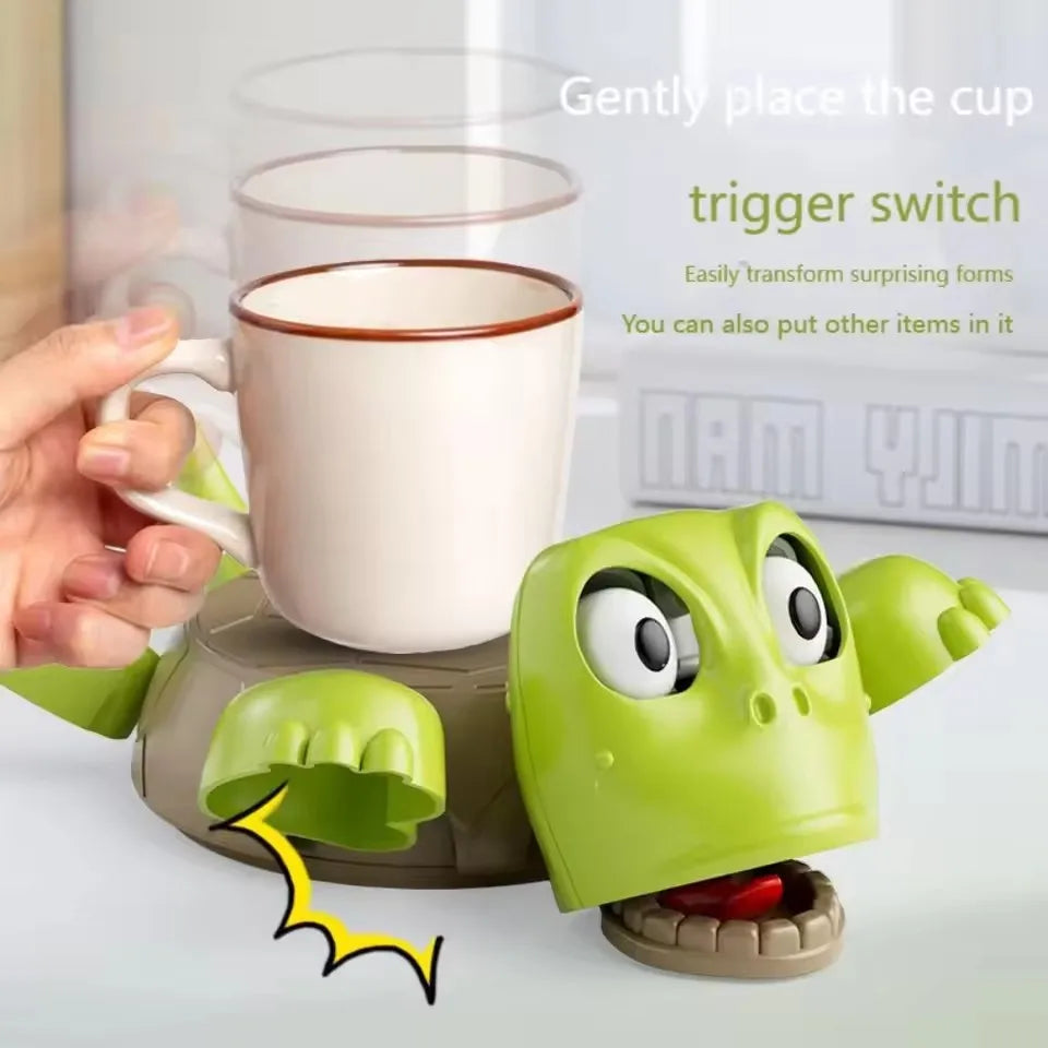 Turtle Cup Coaster & Playful Desk Toy Gift Accessory