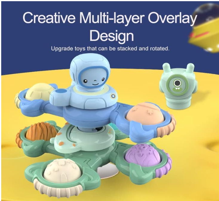 Astronaut Spinning Toy for Screen-Free Fine-Motor Fun