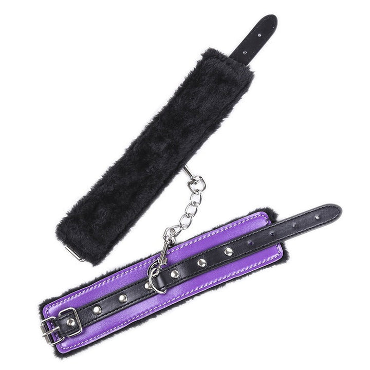 Plush-Lined Restraint Cuffs for Playful Couple Games