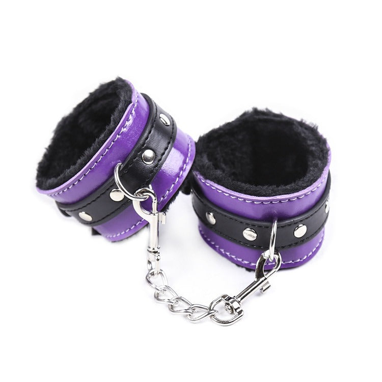 Plush-Lined Restraint Cuffs for Playful Couple Games