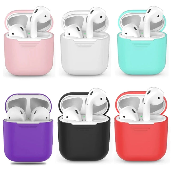 Slim Silicone AirPods Case Cover with Drop Protection