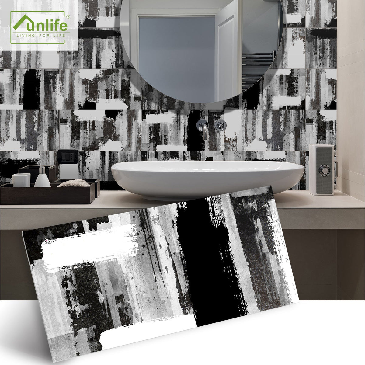 Waterproof Brick Stickers for Bathroom Wall Makeover