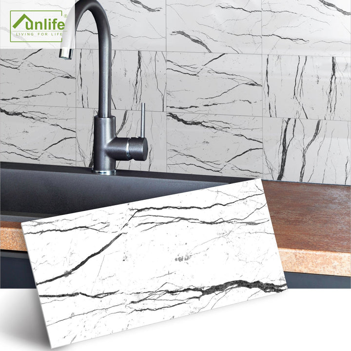 Peel-and-Stick Marble Wall Tiles for Waterproof Style