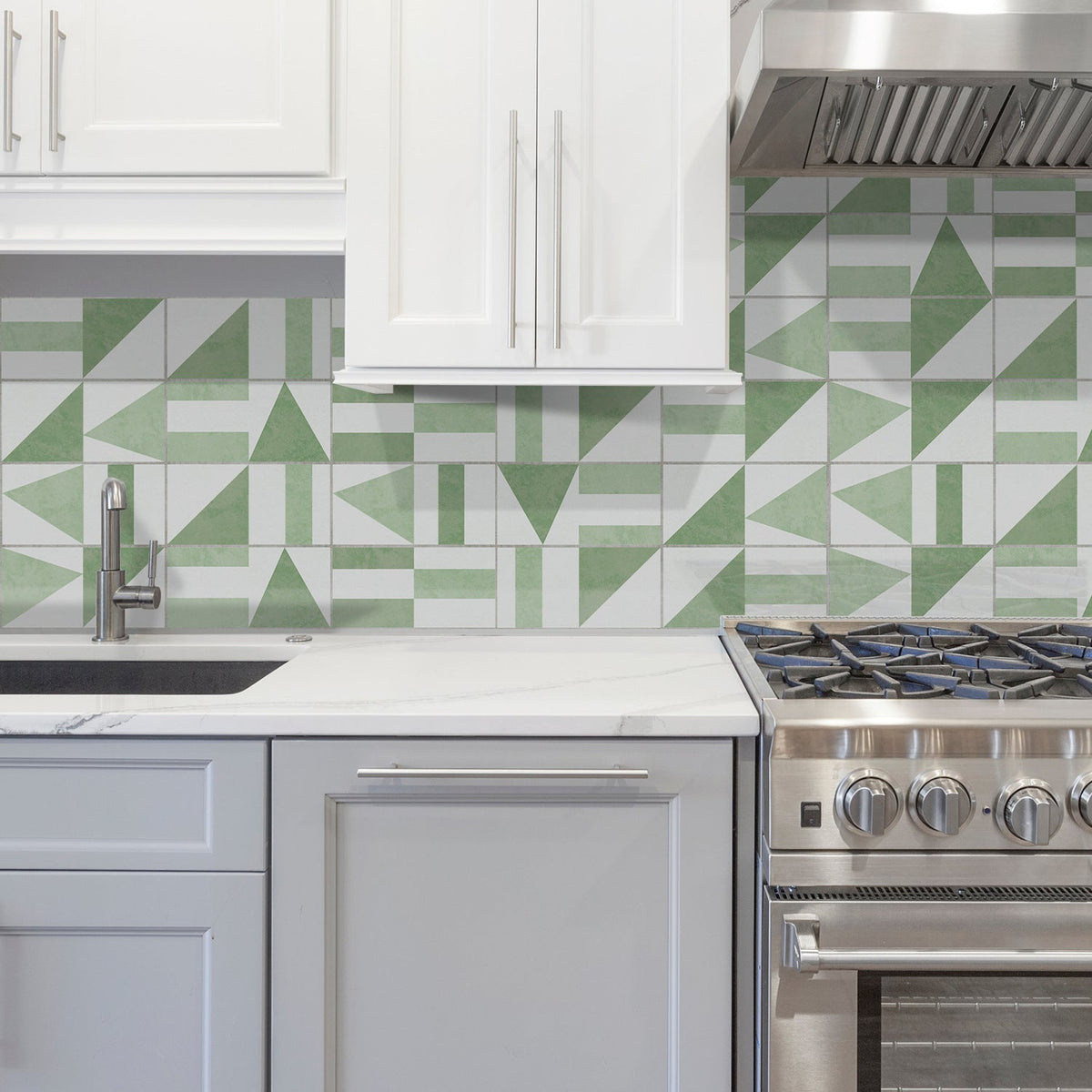 Brick Wall Stickers for Modern Geometric Backsplash