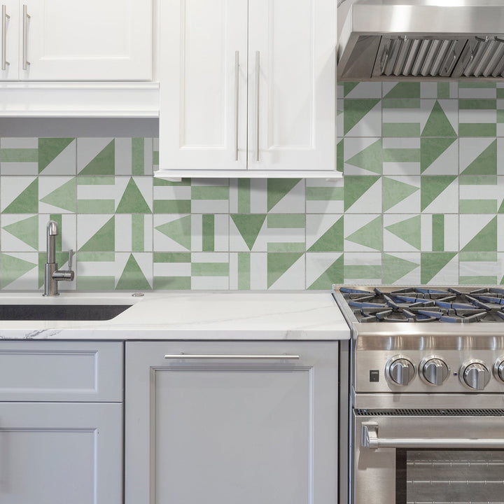 Brick Wall Stickers for Modern Geometric Backsplash