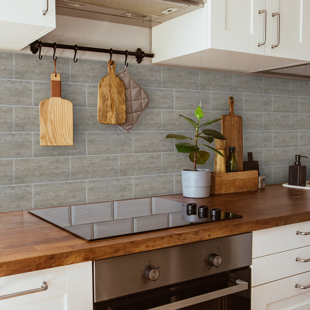 Faux Brick Peel-and-Stick Wall Panels for Kitchen & Bath