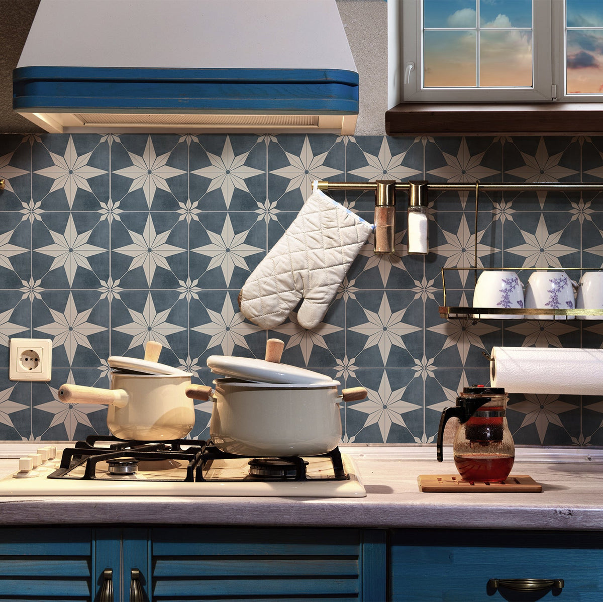 PVC Brick Stickers for Waterproof Backsplash Makeovers