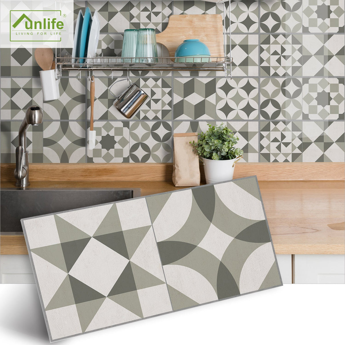 Peel-and-Stick Brick Wall Stickers for Retro Tile Style