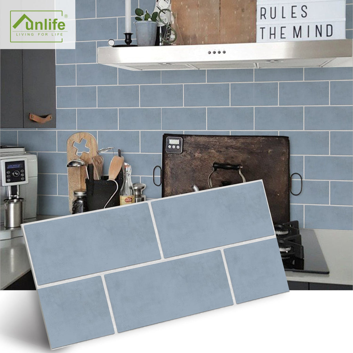 Brick Backsplash Wall Stickers for Easy Kitchen Updates