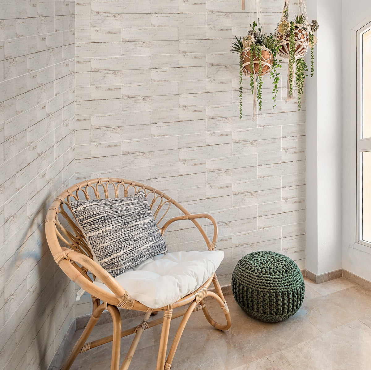 Brick Wall Stickers Self-Adhesive Rustic Makeovers