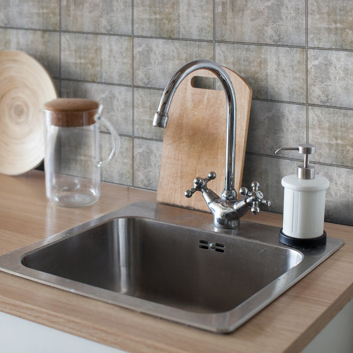 Brick Wall Stickers for Waterproof Retro Kitchen Walls