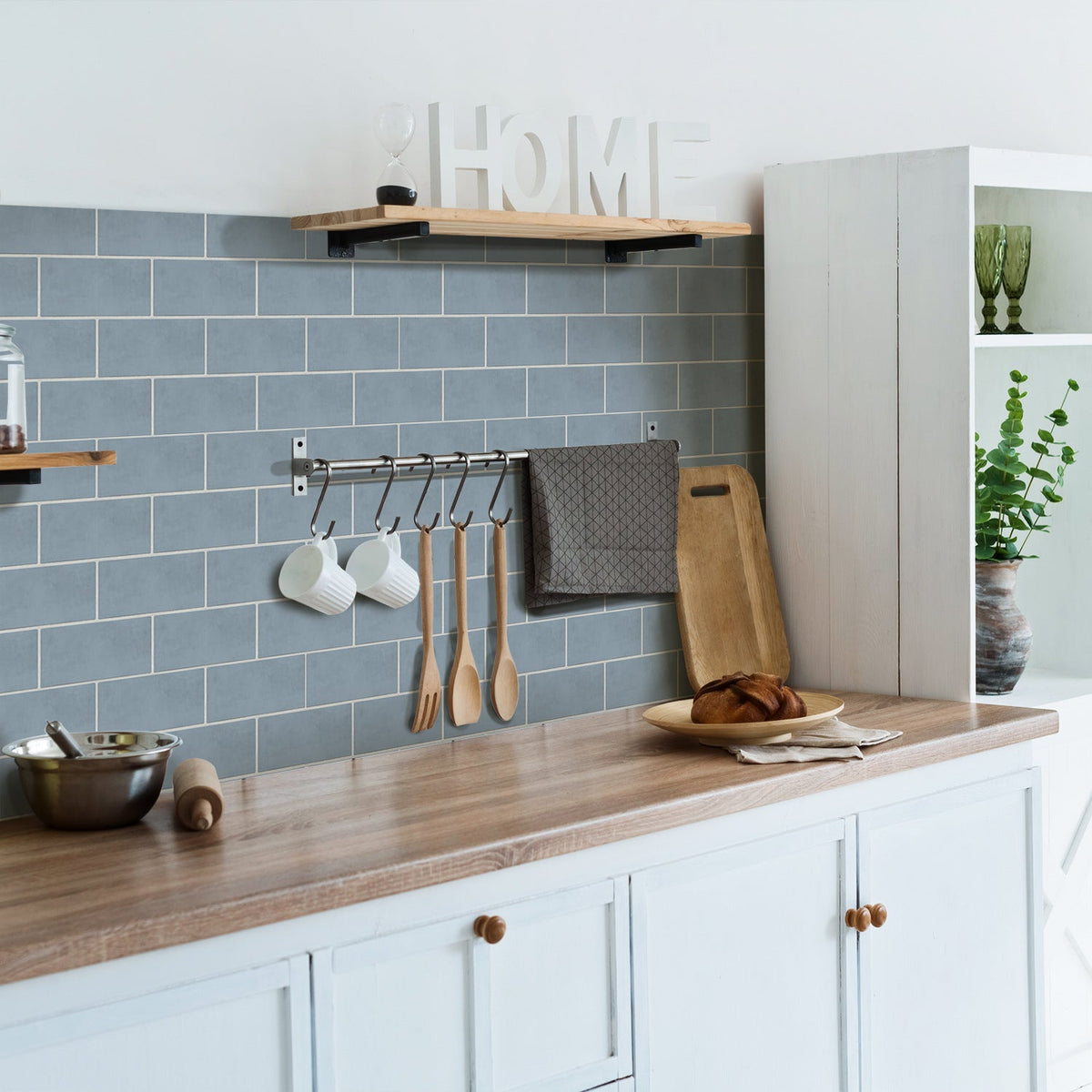 Brick Backsplash Wall Stickers for Easy Kitchen Updates