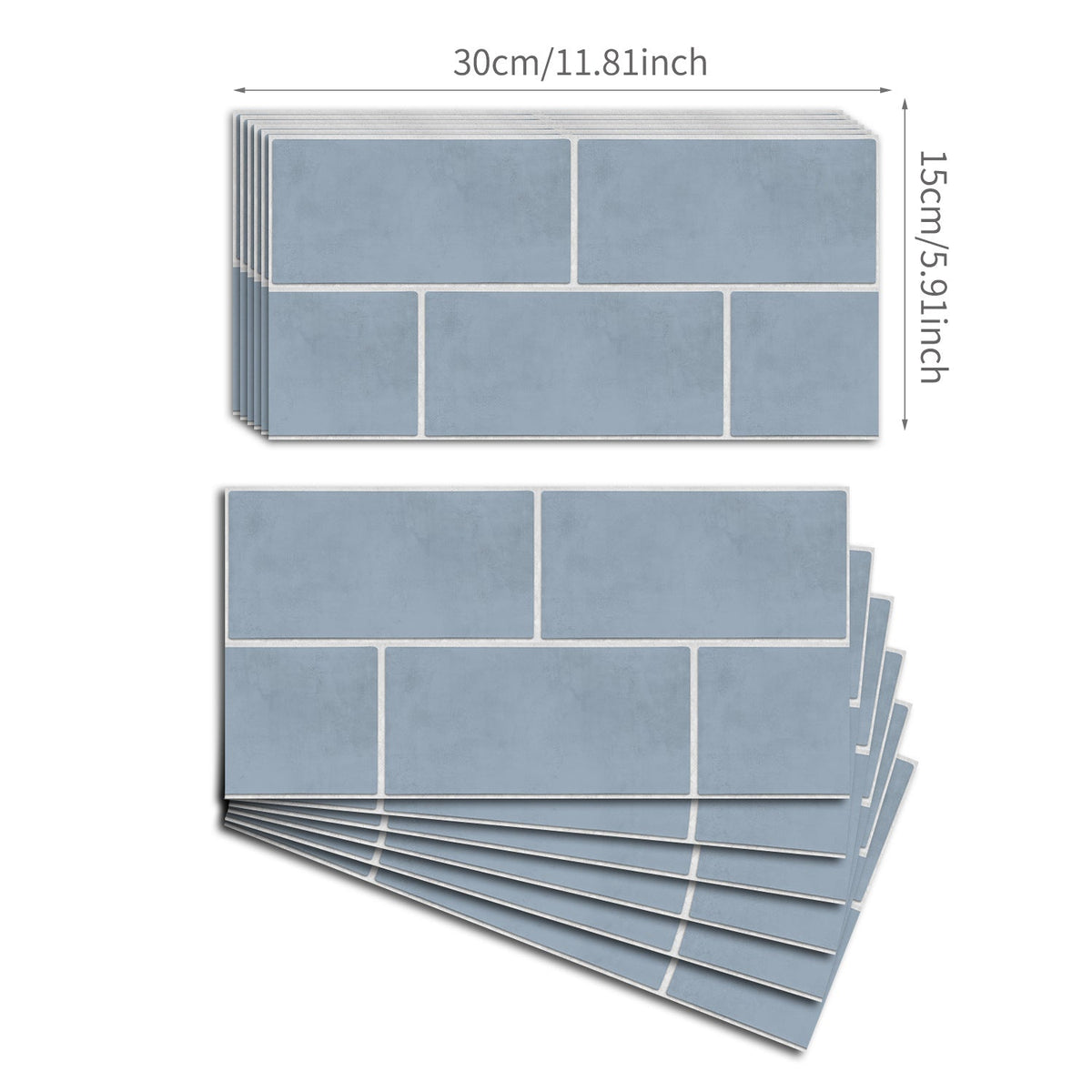 Brick Backsplash Wall Stickers for Easy Kitchen Updates
