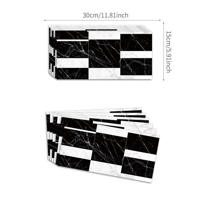 Marble Mosaic Tile Stickers for Quick Backsplash Makeovers