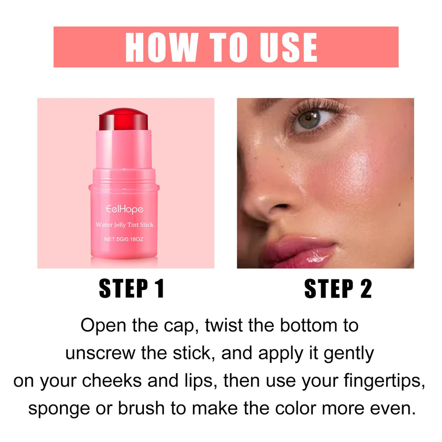 Water Jelly Tint Stick for Natural, Buildable Lip Color