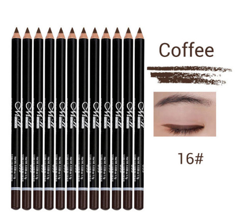 12-Color Waterproof Eyeliner Pencil Set for Bold Looks