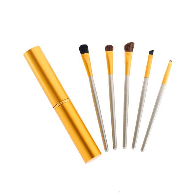 Travel Mini Eye Makeup Brushes Set — 5-in-1 Portable Kit