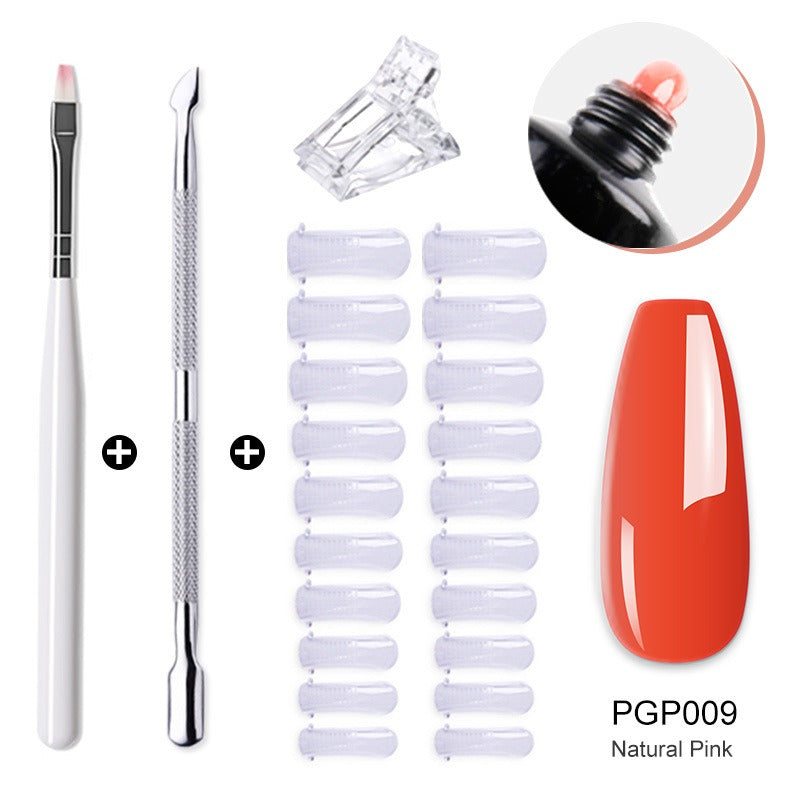 Gel Nail Extension Kit — Salon-Quality Cured Gel and Tips
