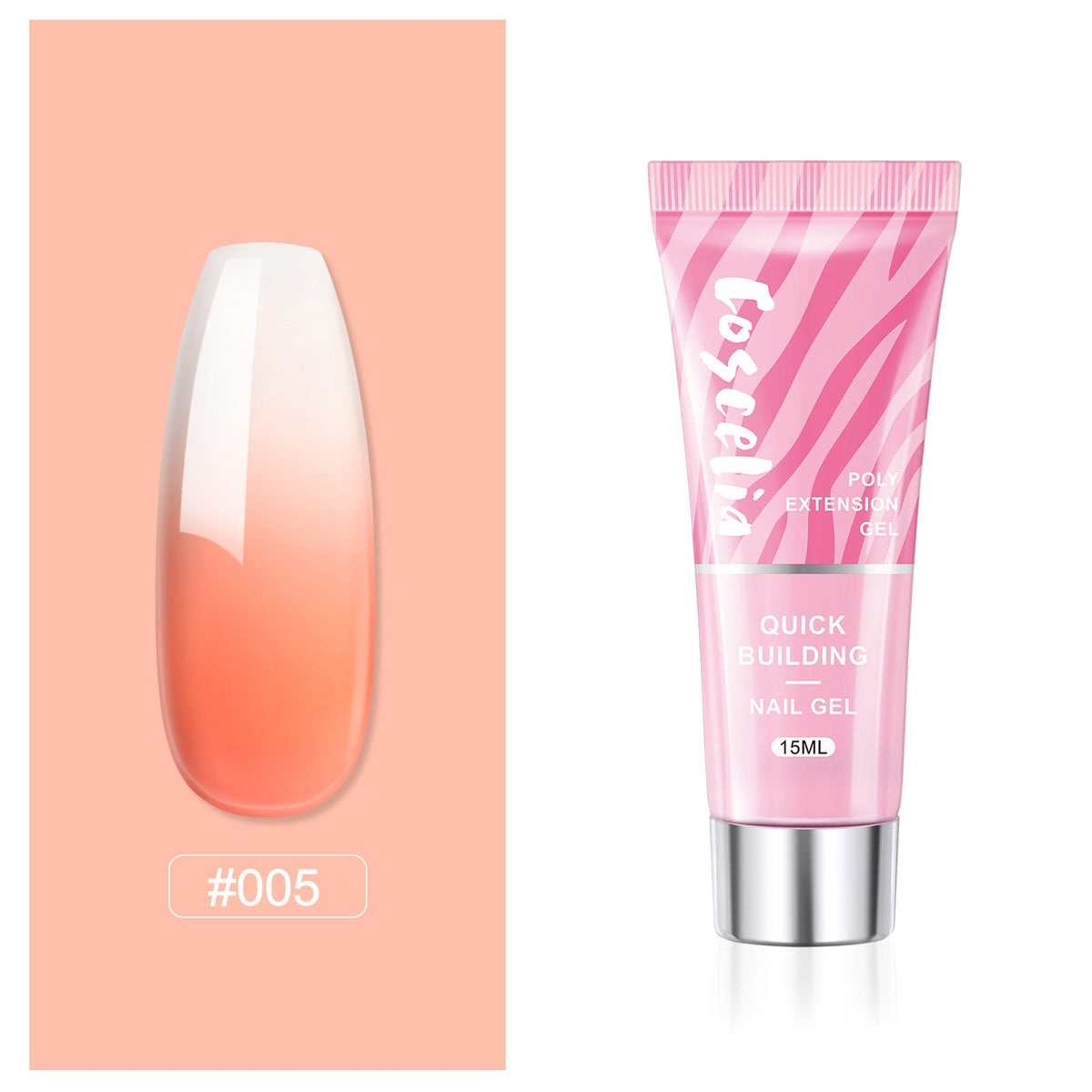 Poly Nail Extension Gel — Crystal-Infused, Quick-Building